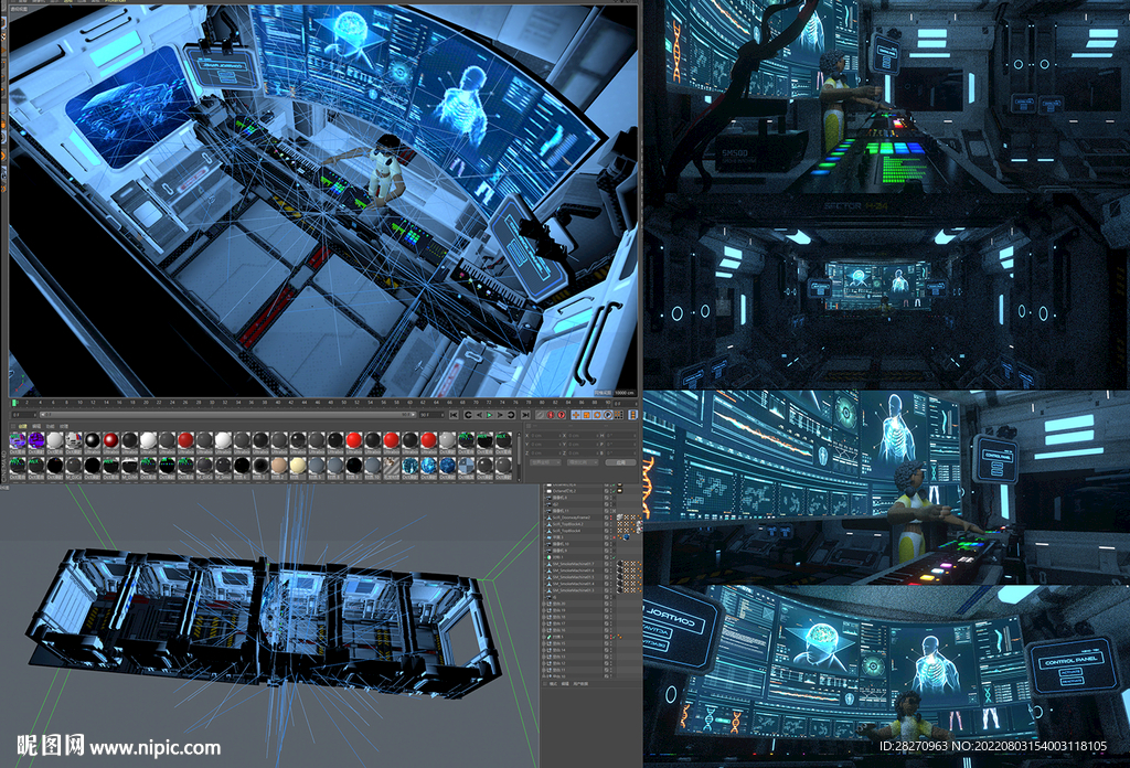 c4d太空仓工程文件