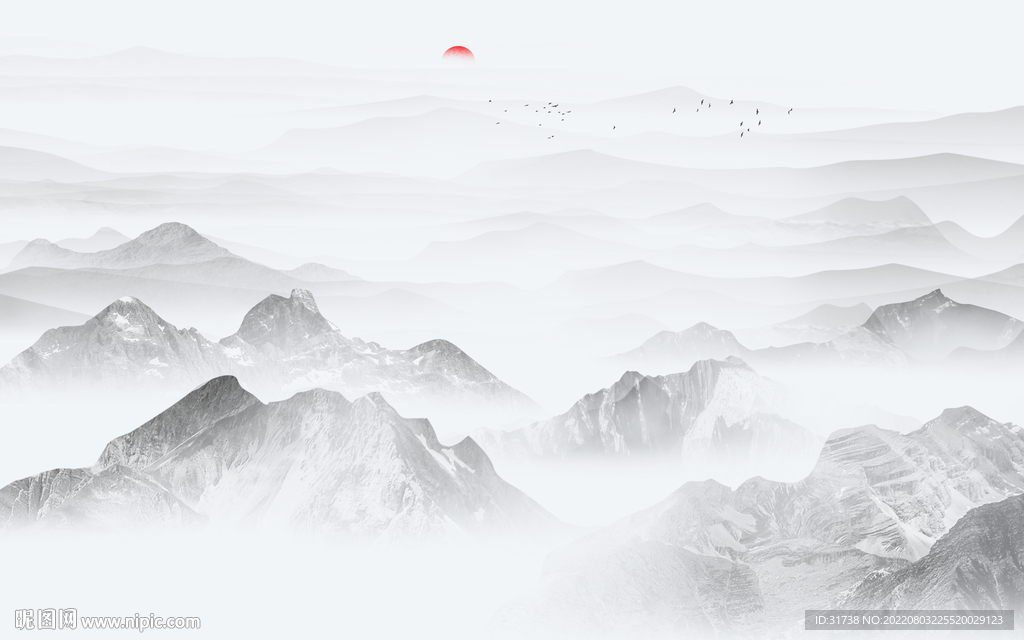 新中式水墨山水