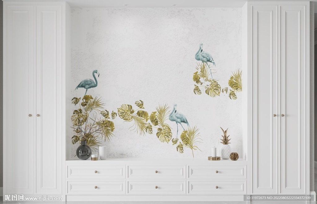 欧式3D电视背景墙