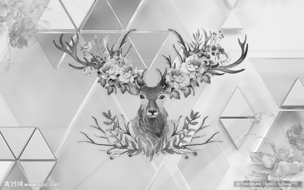 欧式框画 TIf分层