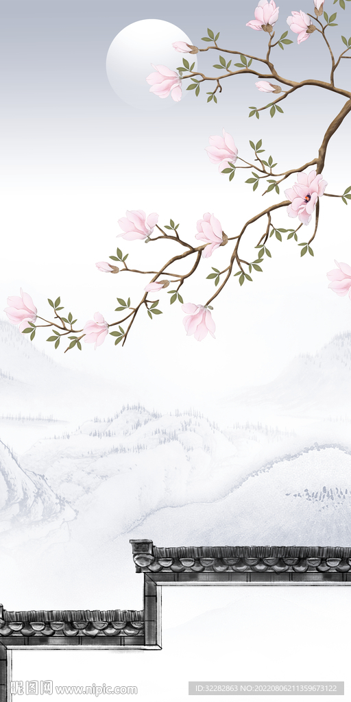 爆款 最新中式玄关 Tif分层