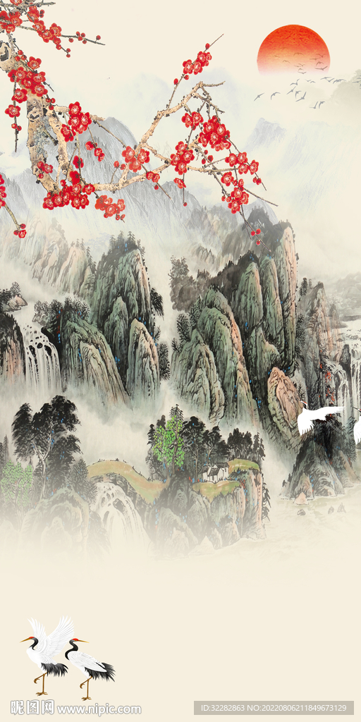 高清 最新中式玄关 Tif分层