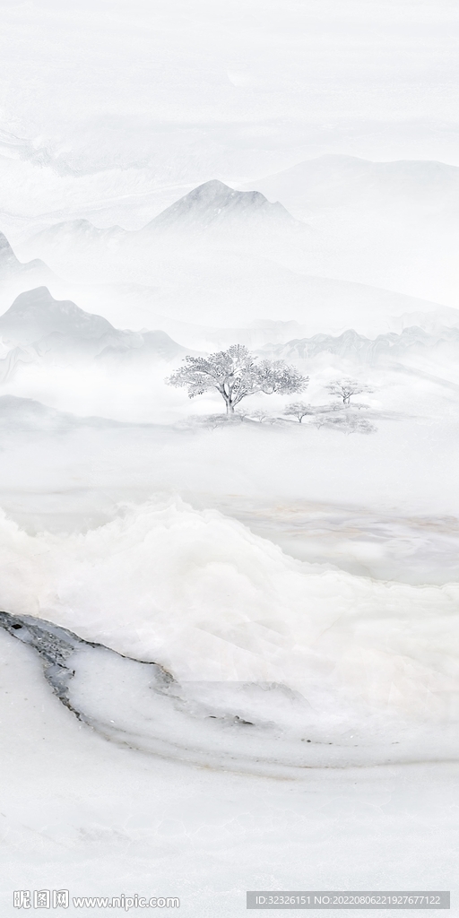 最新山水中式玄关 tiF分层