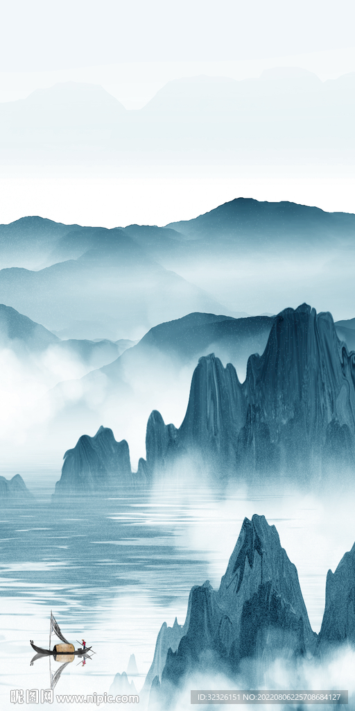 人气现代山水玄关 TiF分层