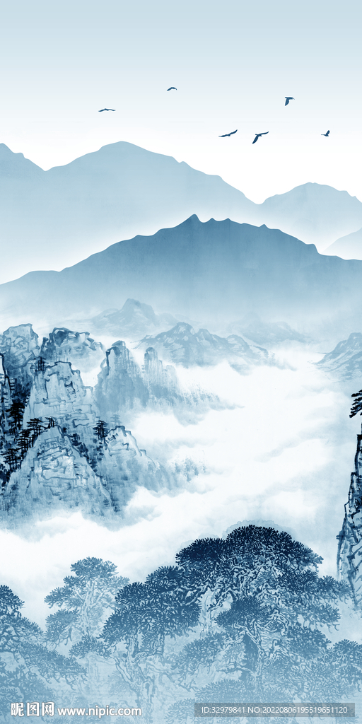 最新高清玄关山水 TIf分层