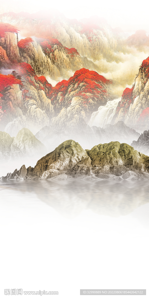 爆款新现代玄关画 Tif分层