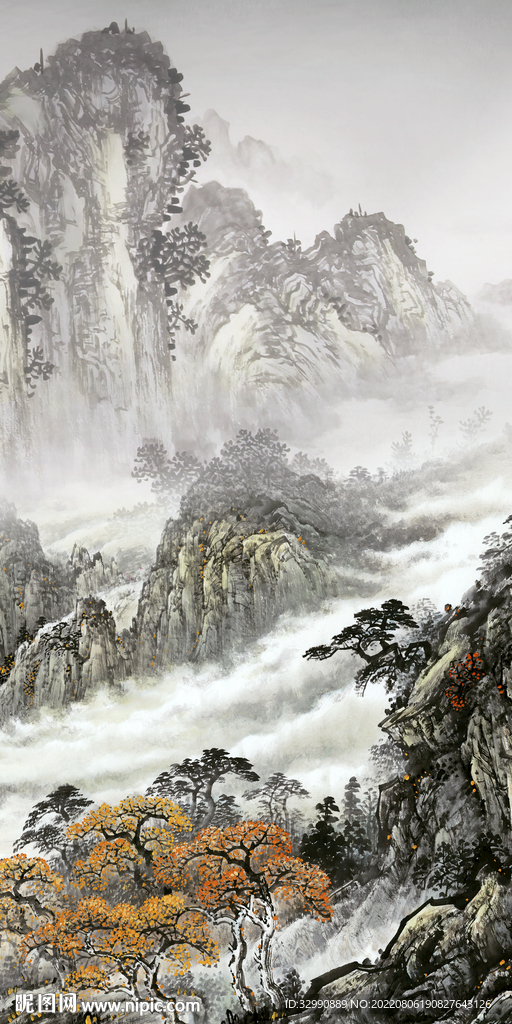 人气 新现代玄关画 Tif分层