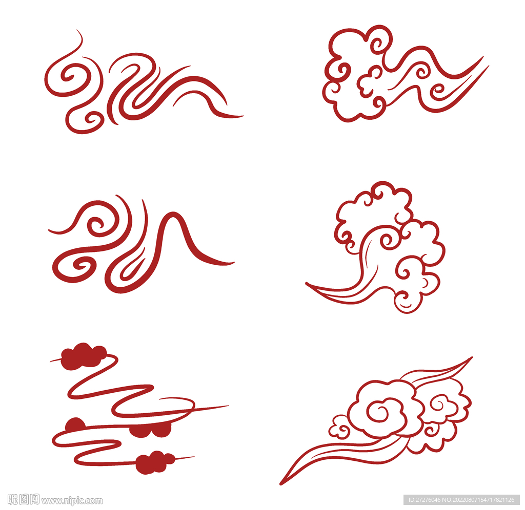 祥云复古纹饰中国风纹路