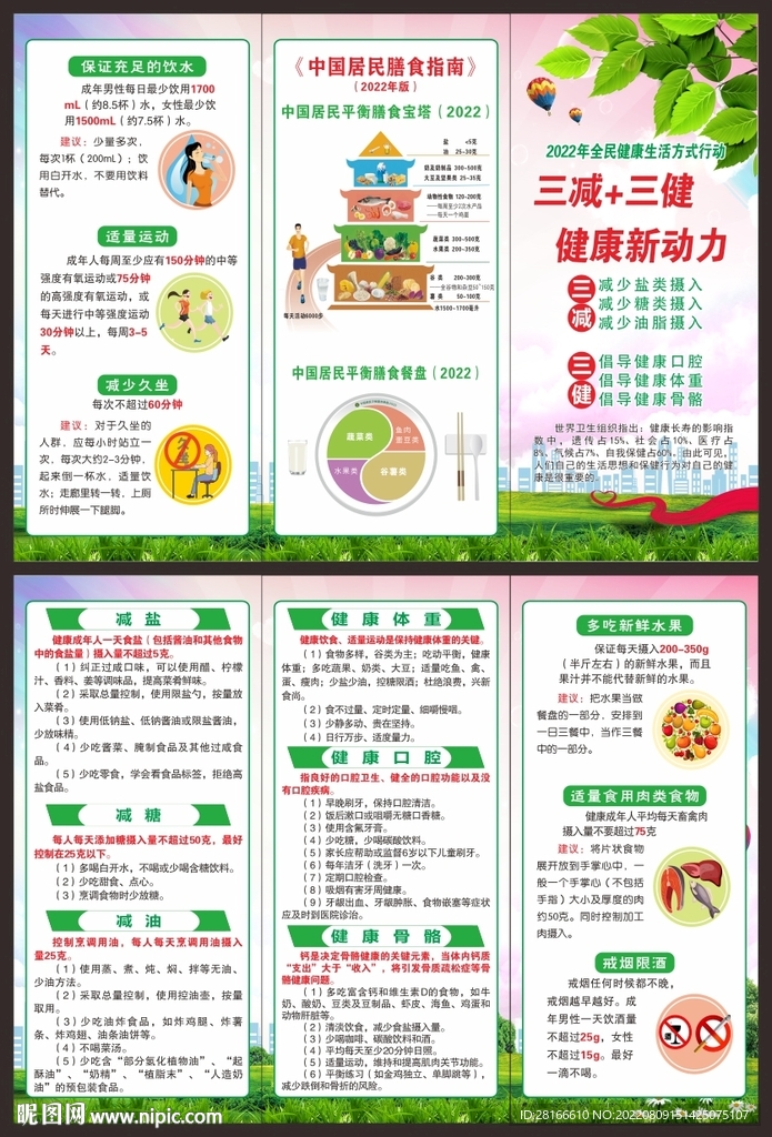 健康教育知识折页