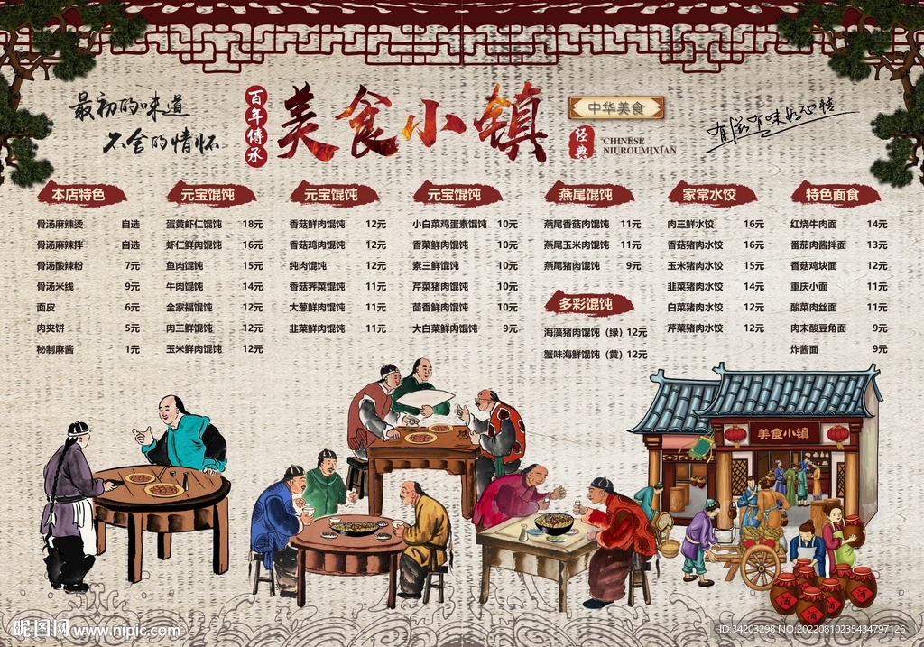 沙县小吃菜单壁纸