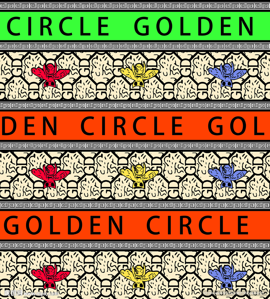 大牌 数码印花 蜜蜂