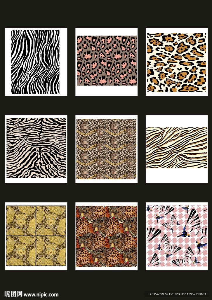 豹纹素材印花