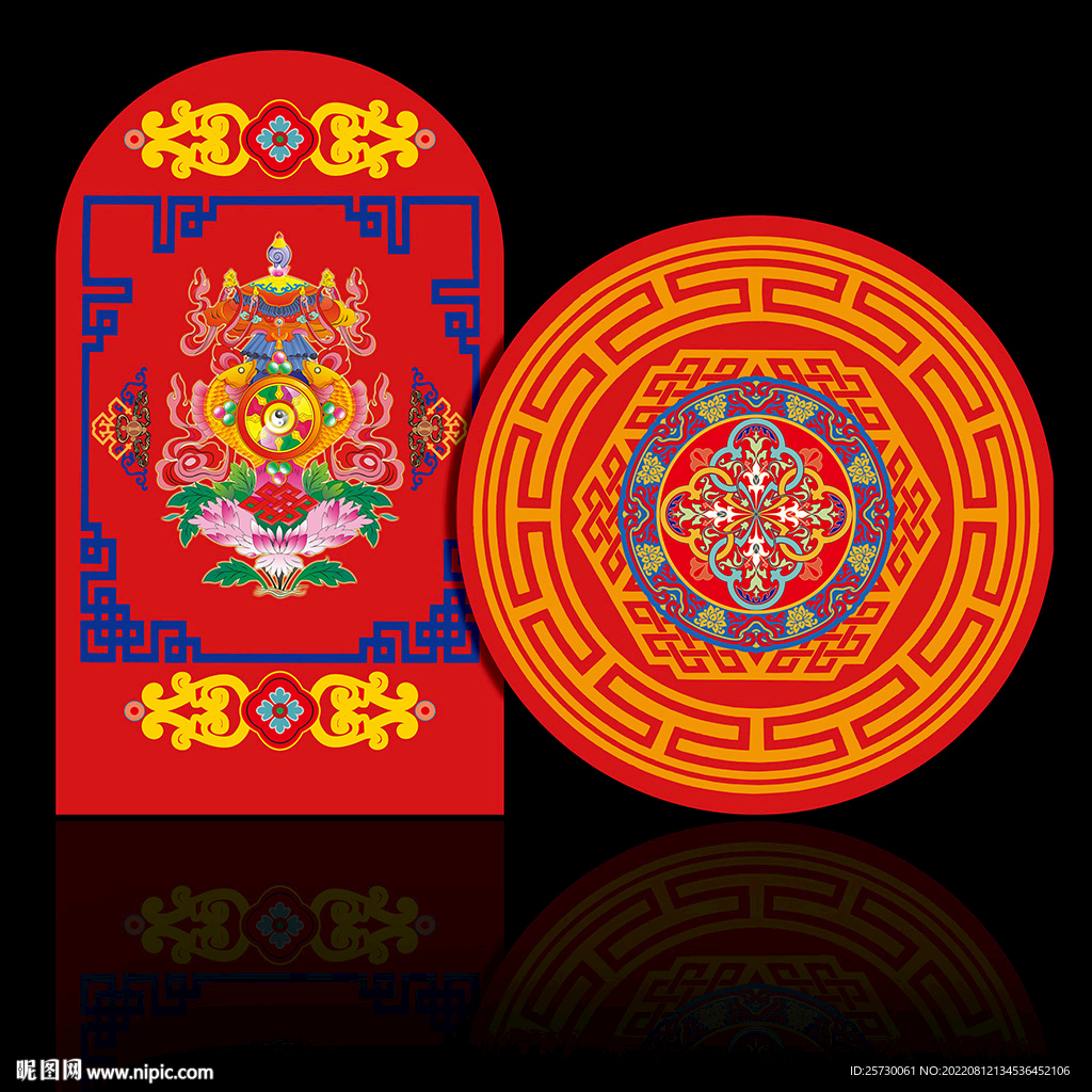 藏族藏式婚礼背景