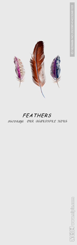 高清透底羽毛移门图案