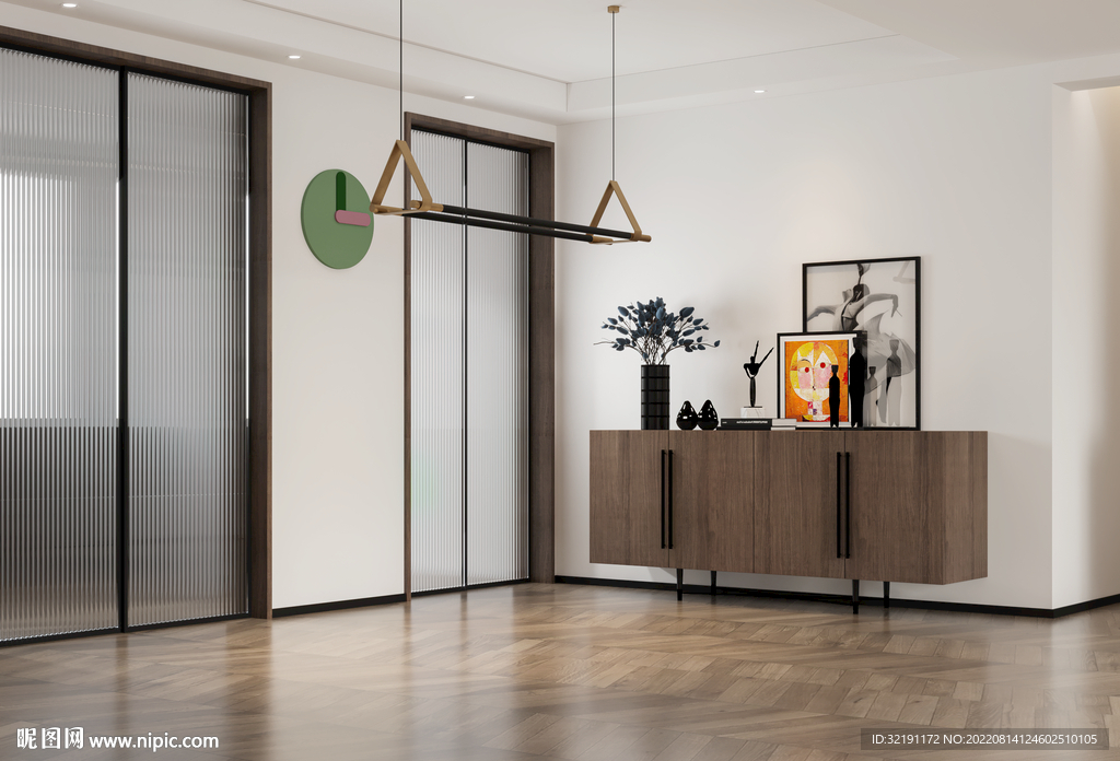 极简餐厅空场景