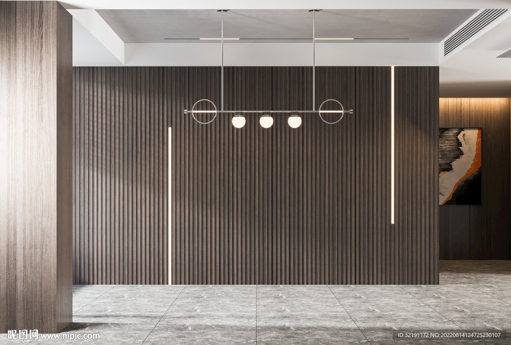 现代极简 轻奢餐厅 空场景