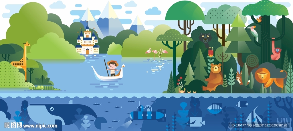 幼儿园背景展板设计