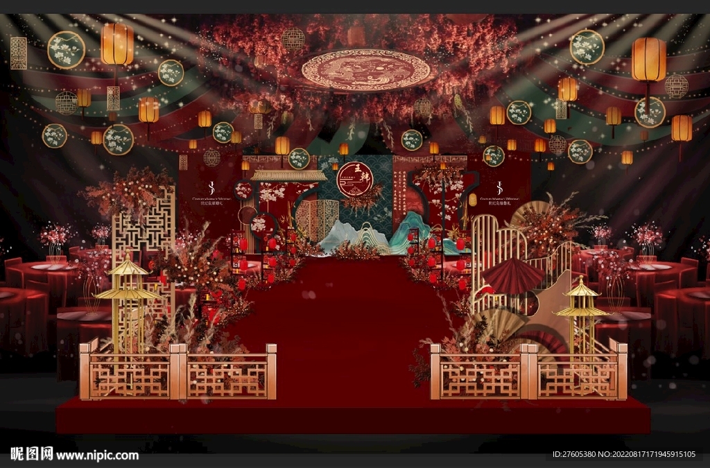 中式婚礼效果图