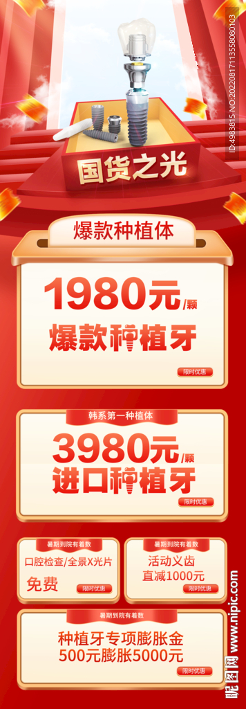 口腔详情图长条图