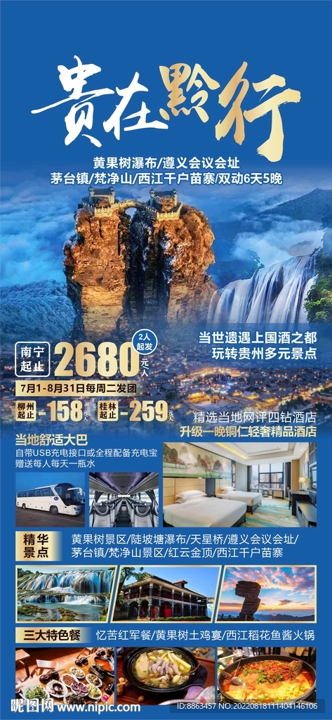 贵在黔行贵州旅游海报