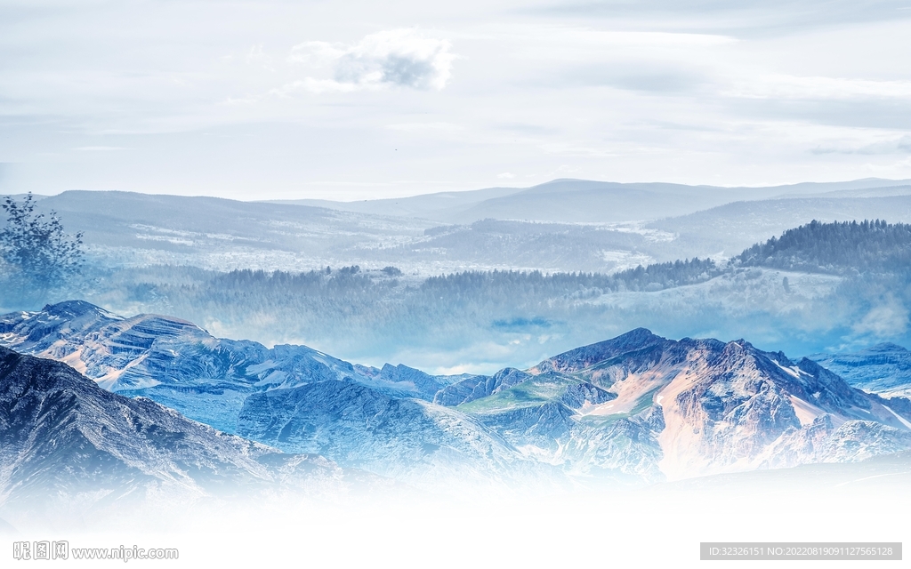 大气简约高清山水 Tif分层