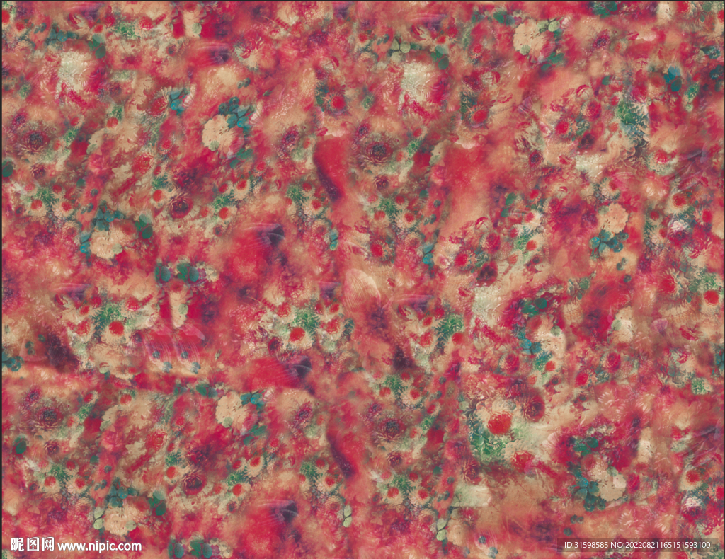 大牌 数码印花  扎染花