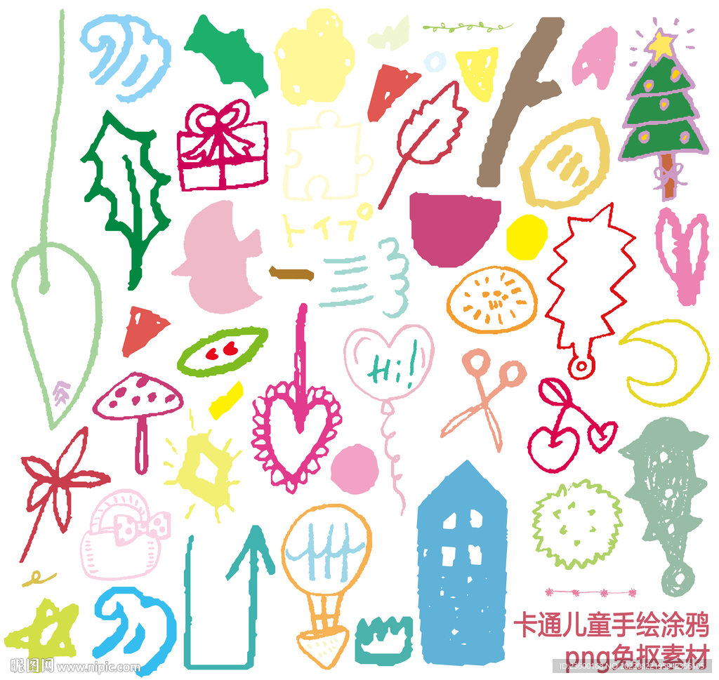卡通儿童手绘涂鸦