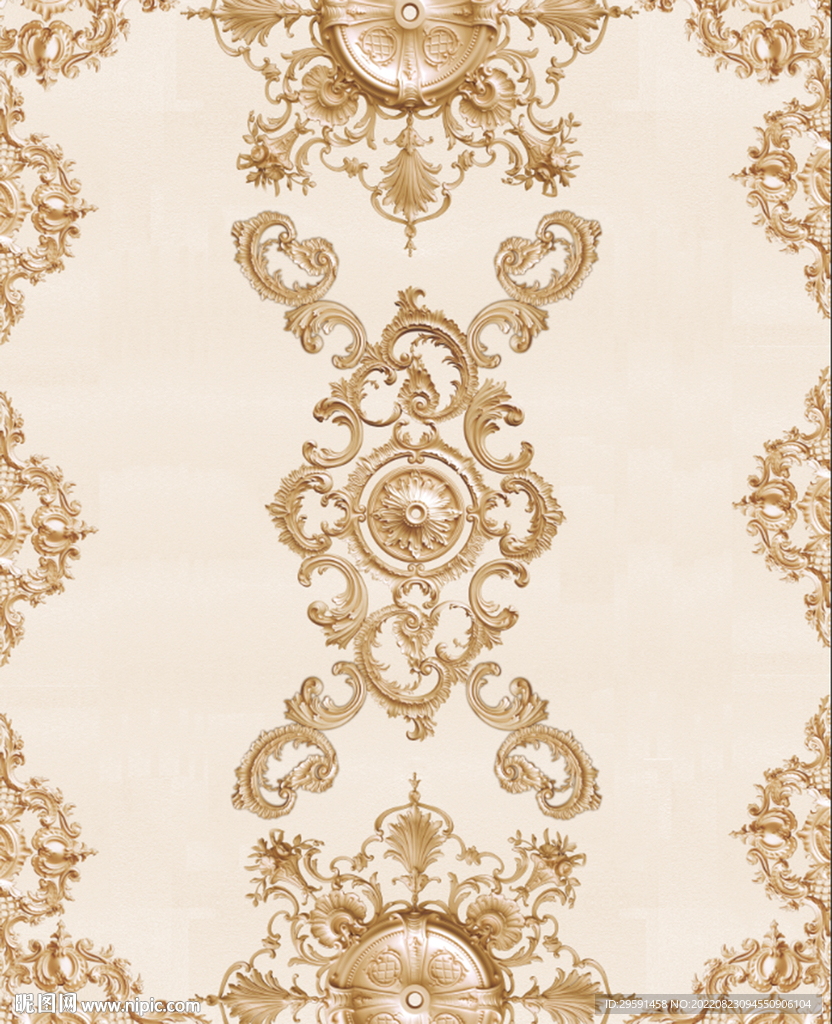 欧式花纹吊顶装饰画