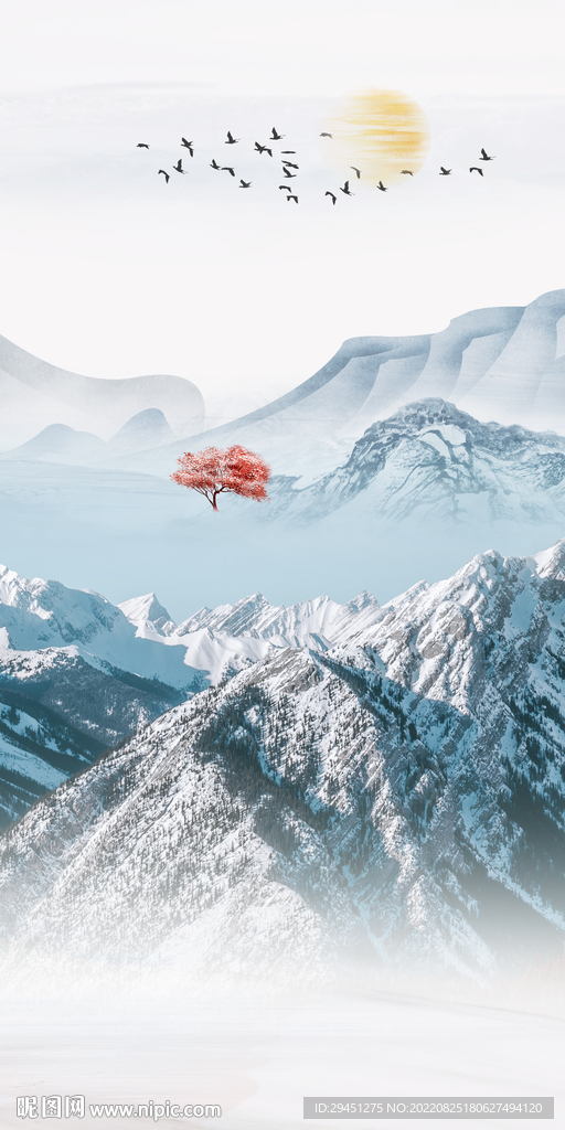 新品意境现代玄关 Tif分层