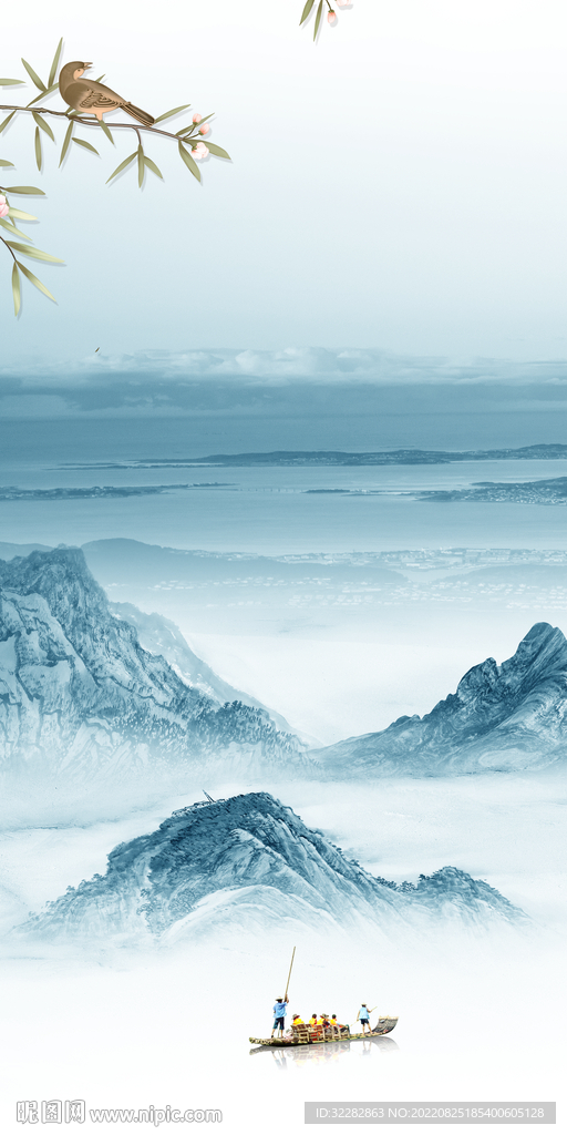 新中式高档大气玄关 tif分层