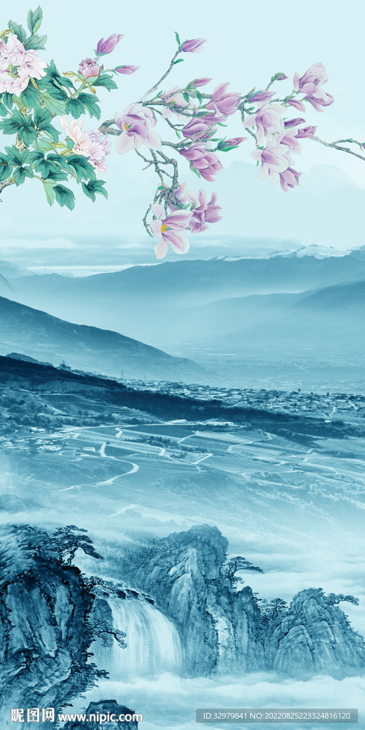 最新现代高端山水 TIf分层