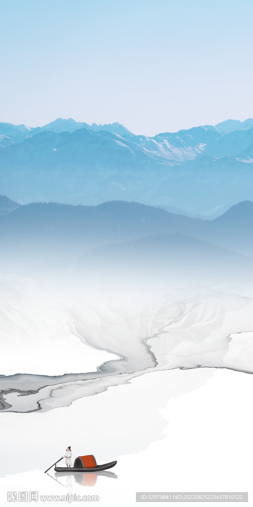 玄关现代高端山水 TIf分层