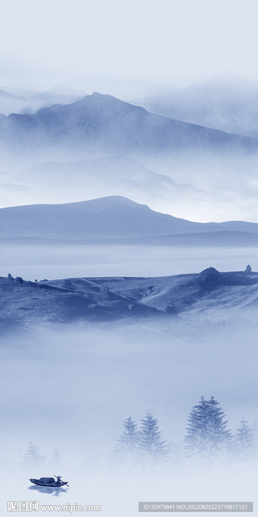 意境现代高端山水 TIf分层