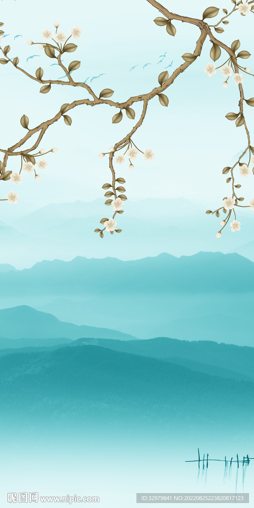 新款现代高端山水 TIf分层