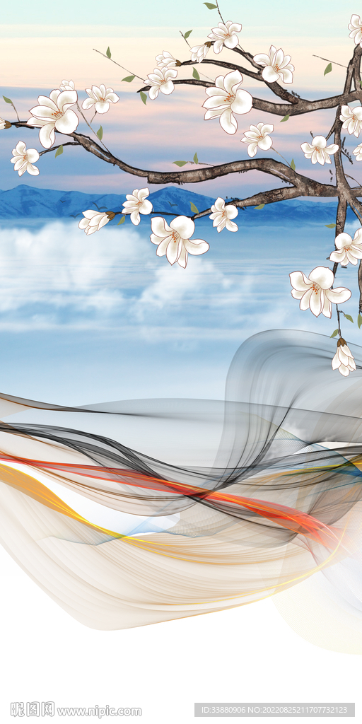 新款意境人气玄关 Tif分层