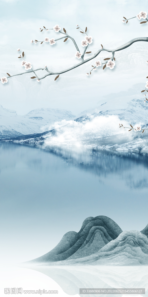 现代中式最新玄关 Tif分层