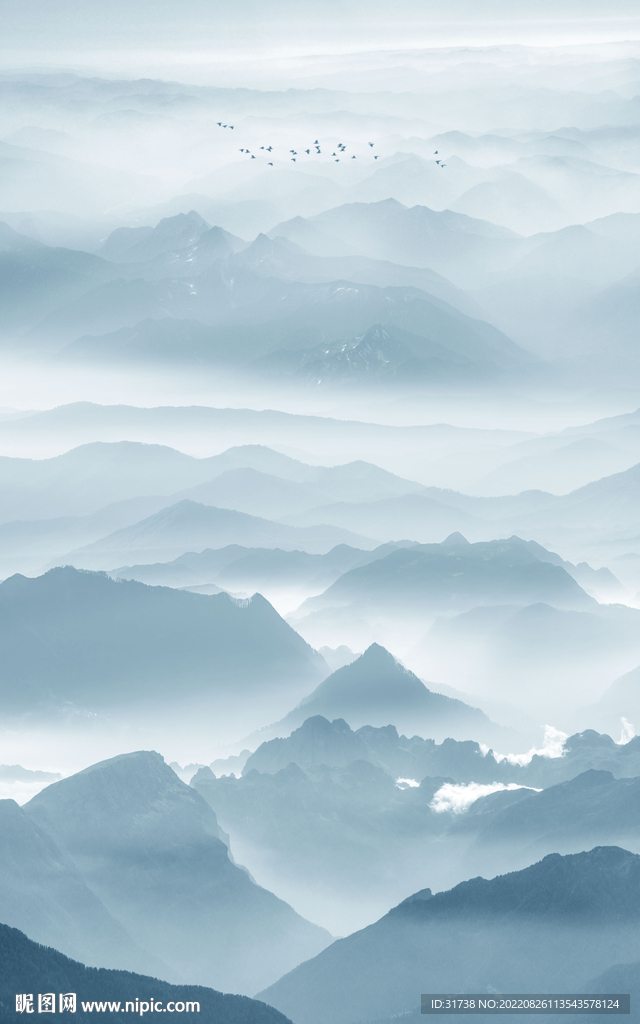 别墅现代高端山水画 TIF分层