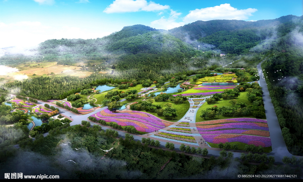 乡村田园景观设计效果图