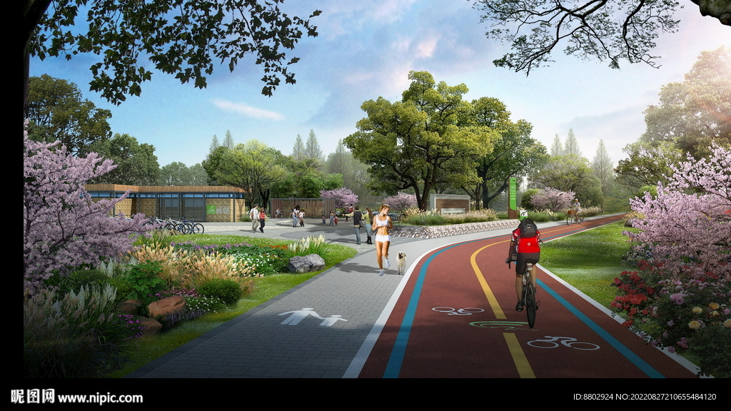 绿道景观设计效果图