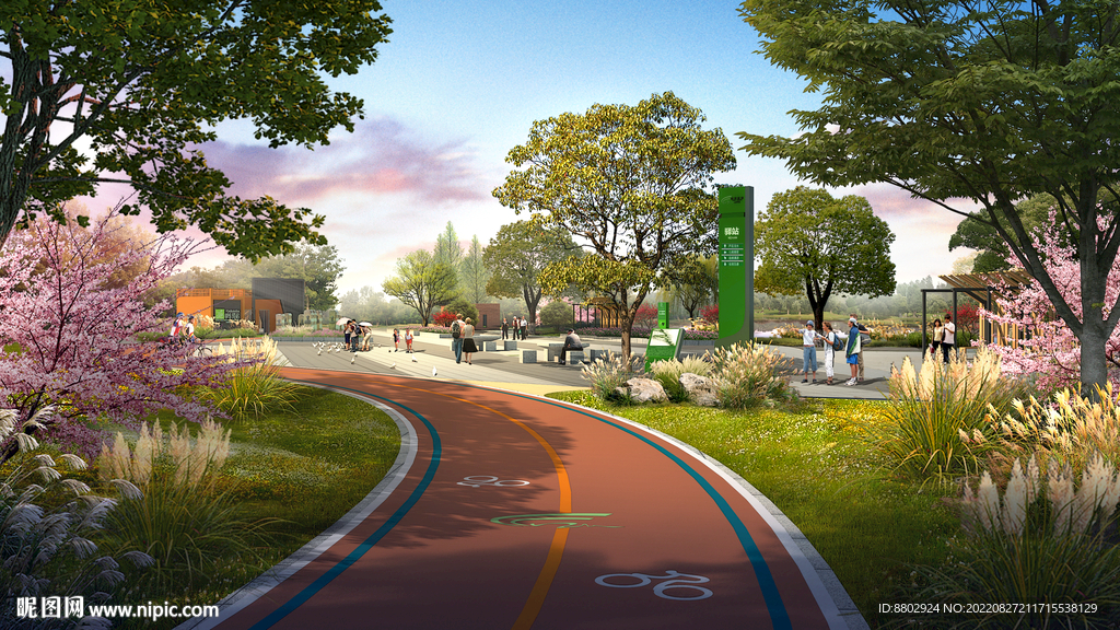 绿道景观设计效果图