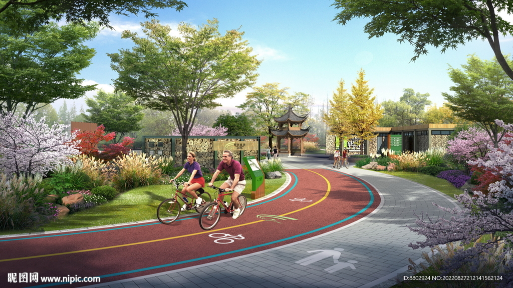 绿道景观设计效果图