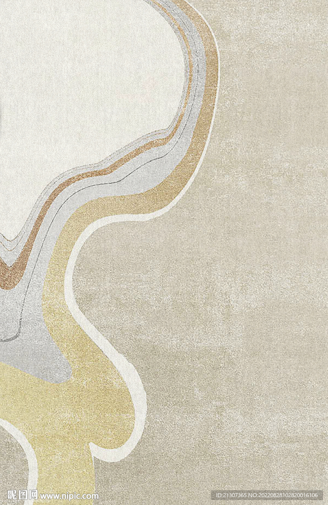 侘寂ins风北欧抽象地毯