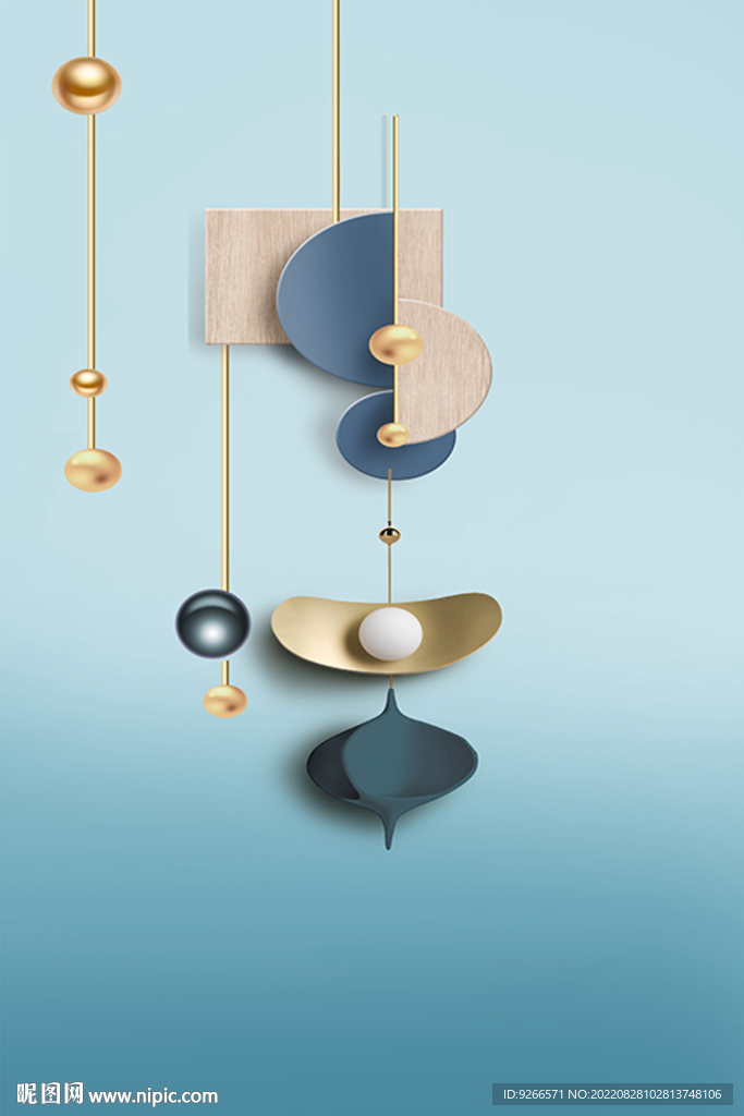 新中式抽象线条客厅晶瓷画装饰画