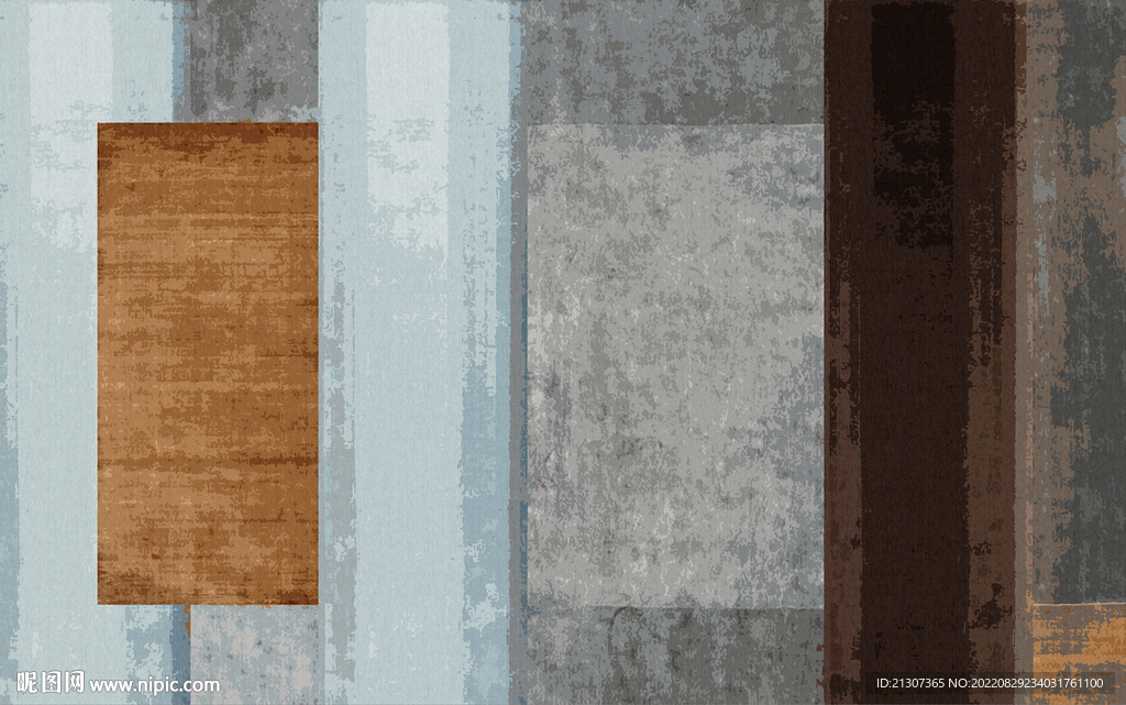 几何现代北欧抽象地毯