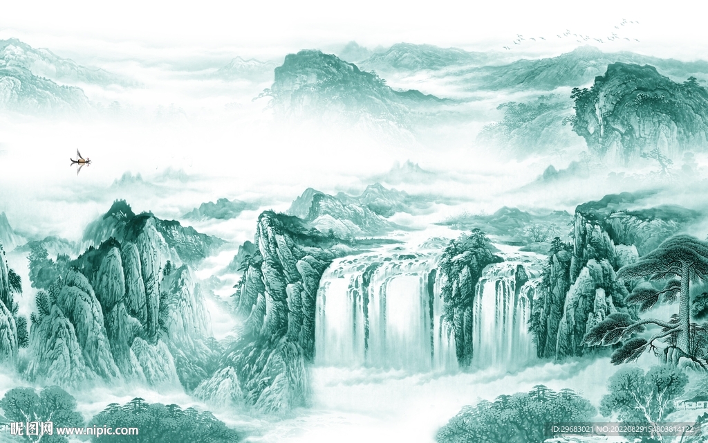 最新上架山水画 TIf分层