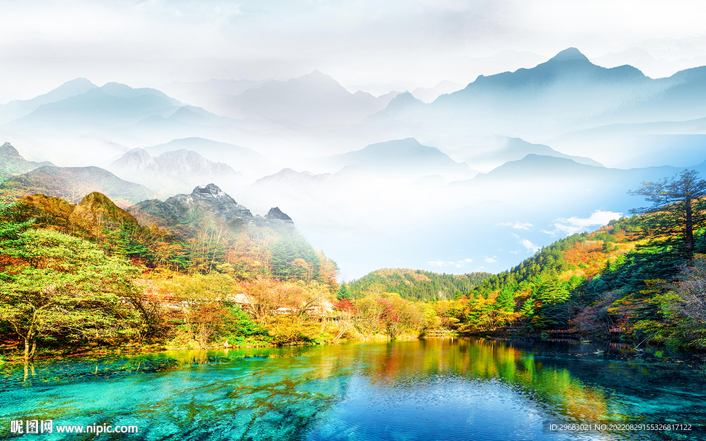 高清 新上架山水画 TIf分层