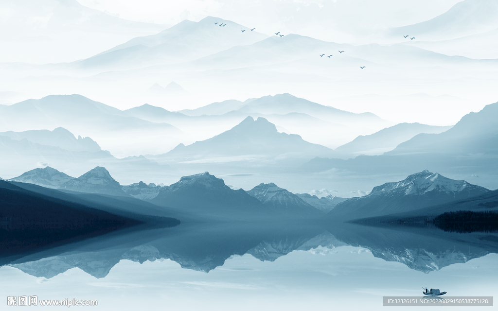 高档 中式新品山水 Tif分层