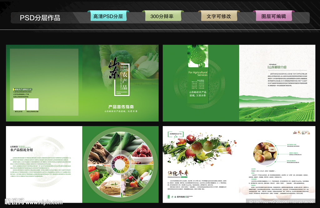 绿色大气农业农产品画册
