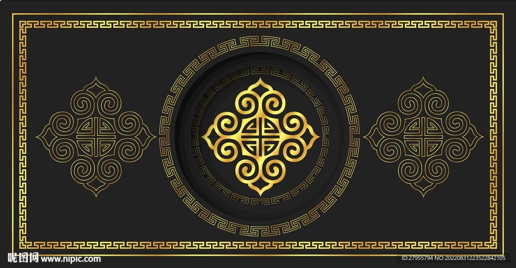 传统文化矢量图案