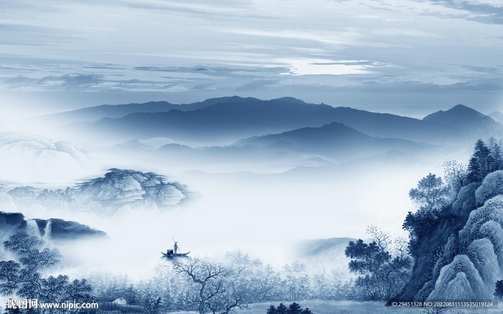 爆款新品意境山水 Tif分层